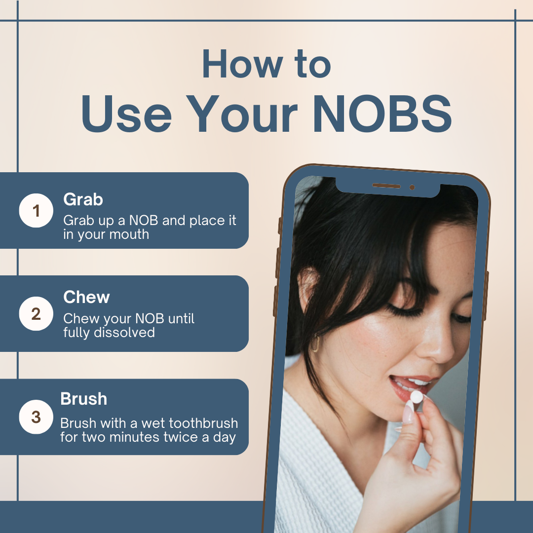 NOBS™ Naturally Gives You Stronger, Healthier, & Cleaner Teeth