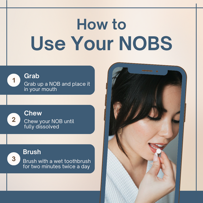 NOBS™ Naturally Gives You Stronger, Healthier, & Cleaner Teeth